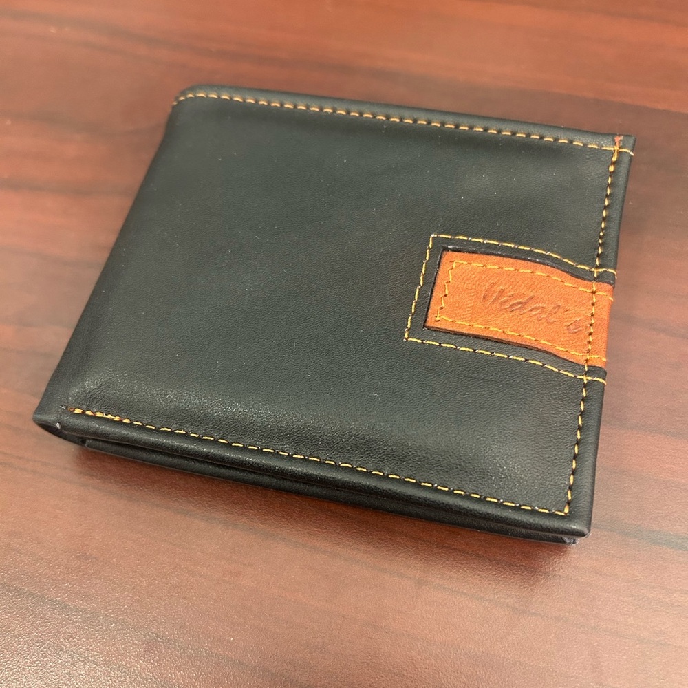 Black and Brown Vidal’s Leather Wallet